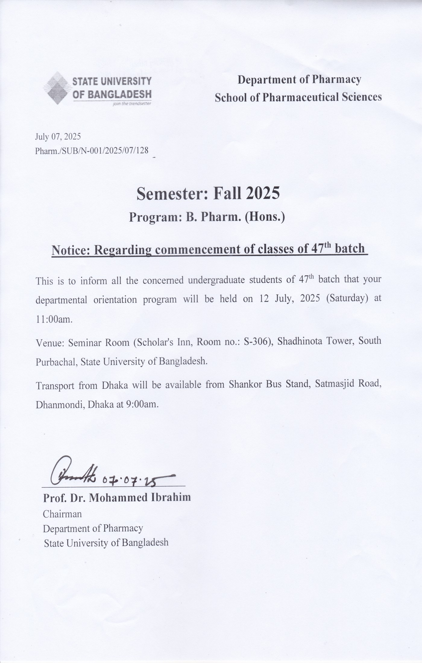 notice