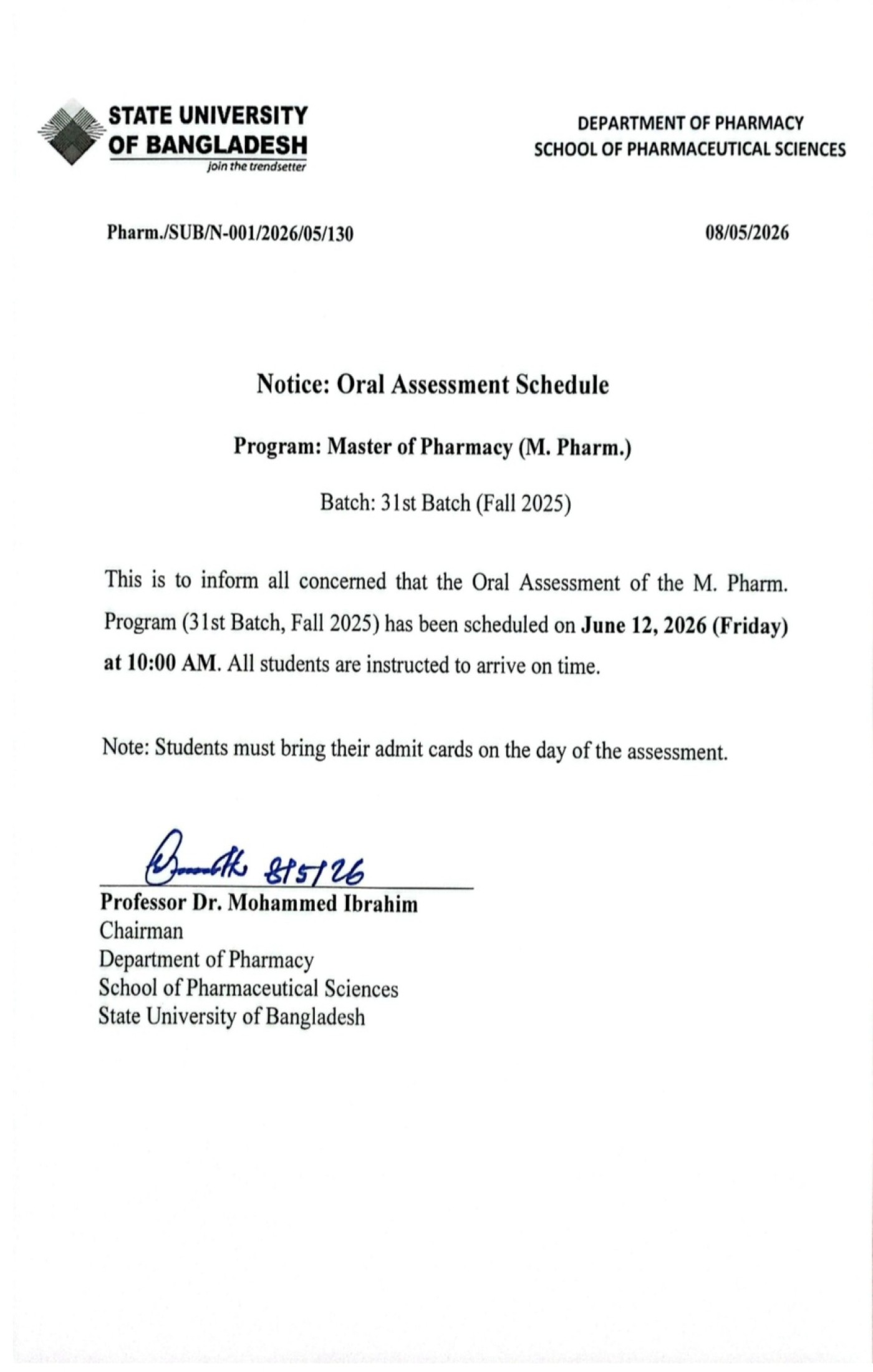 notice